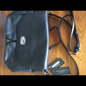 NWT Authentic Tignanello Genuine Leather Crossbody